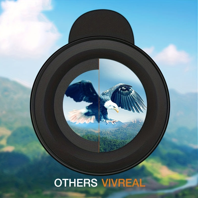 High Power 40X60 Monocular Telescope Smartphone Holder Tripod