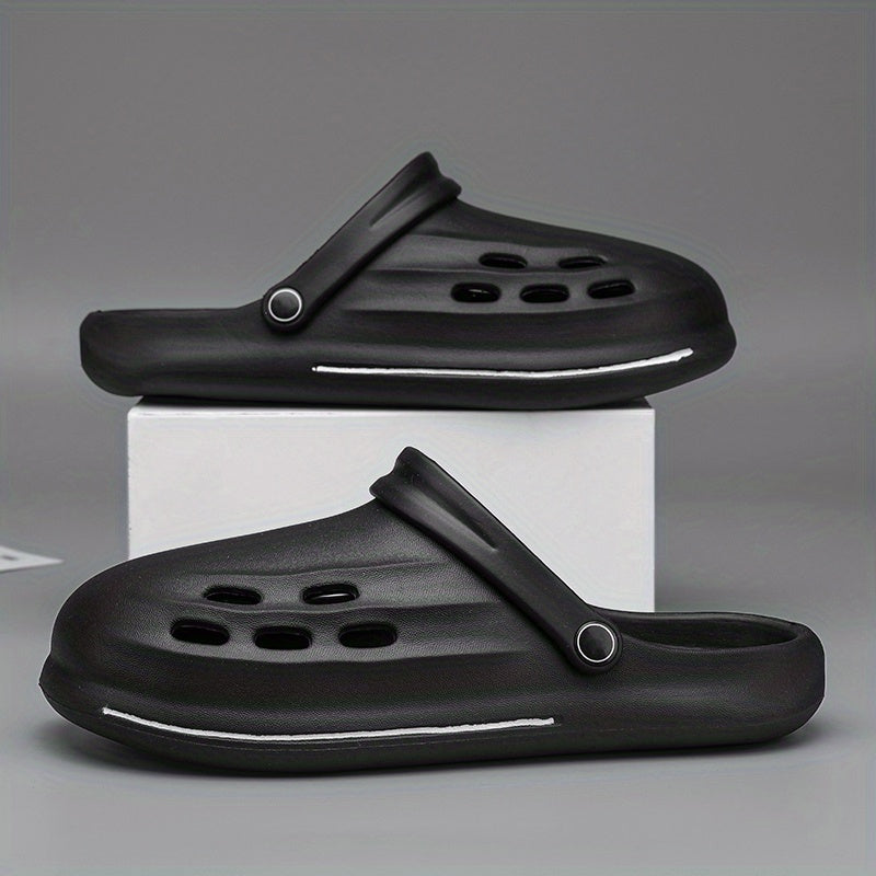 Men's Lightweight Comfy Clogs Hollow Out Non Slip Garden Shoes Summer