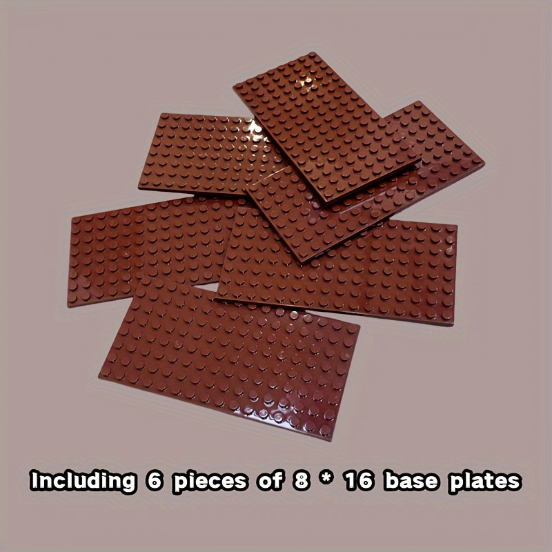 6pcs Classic Base Plates for Building Blocks Set Creative DIY Construction Toy