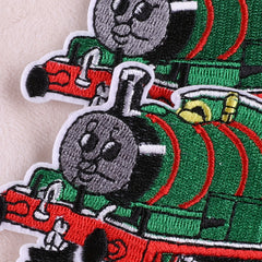 2pcs Embroidered Train Badges Iron On Patches Sew On Embroidered Applique