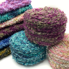 2pcs Segmented Dye Mohair Yarn With 10 Wool 90 Fleece