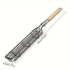 Portable BBQ Grilling Basket Nonstick Barbecue Grill Tool