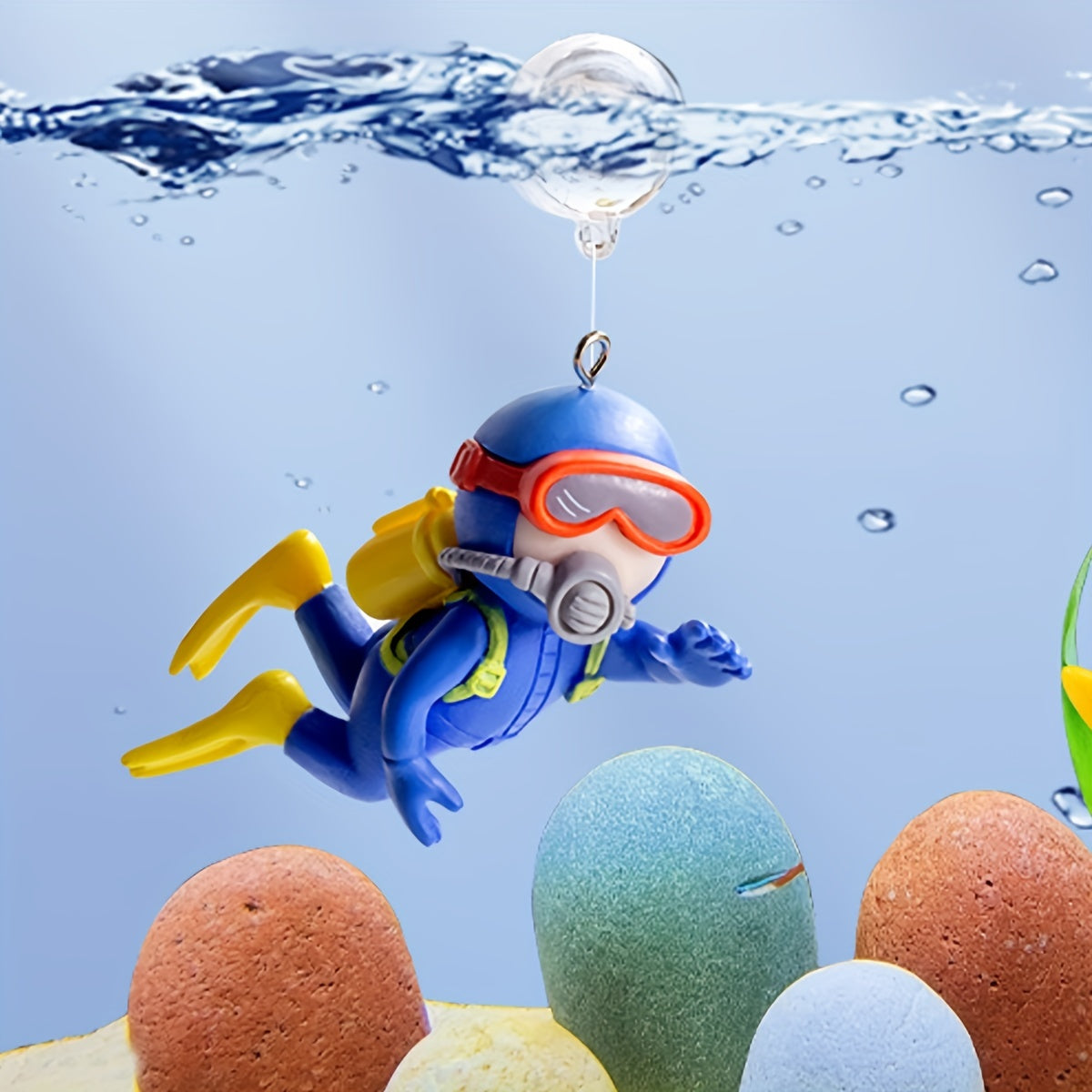 Aquarium Diver Fish Tank Landscaping Ornament