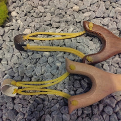 High Precision Wooden Slingshot Toy Outdoor Play Rubber Band