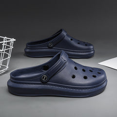 Men's Lightweight Comfy Clogs Hollow Out Non Slip Garden Shoes