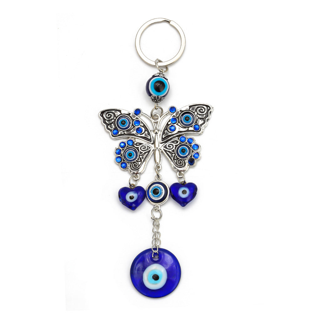 Tree Of Life Evil Eyes Keychain Handcraft Hanging Decor Good Luck Keychain