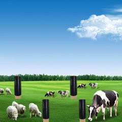 2 Pack Equine Bovine Massage Brush Kit Soft Touch Itch Post Pad