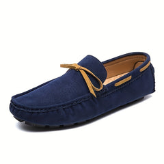 Men's Bowknot Moccasin Loafers Slip-On Shoes