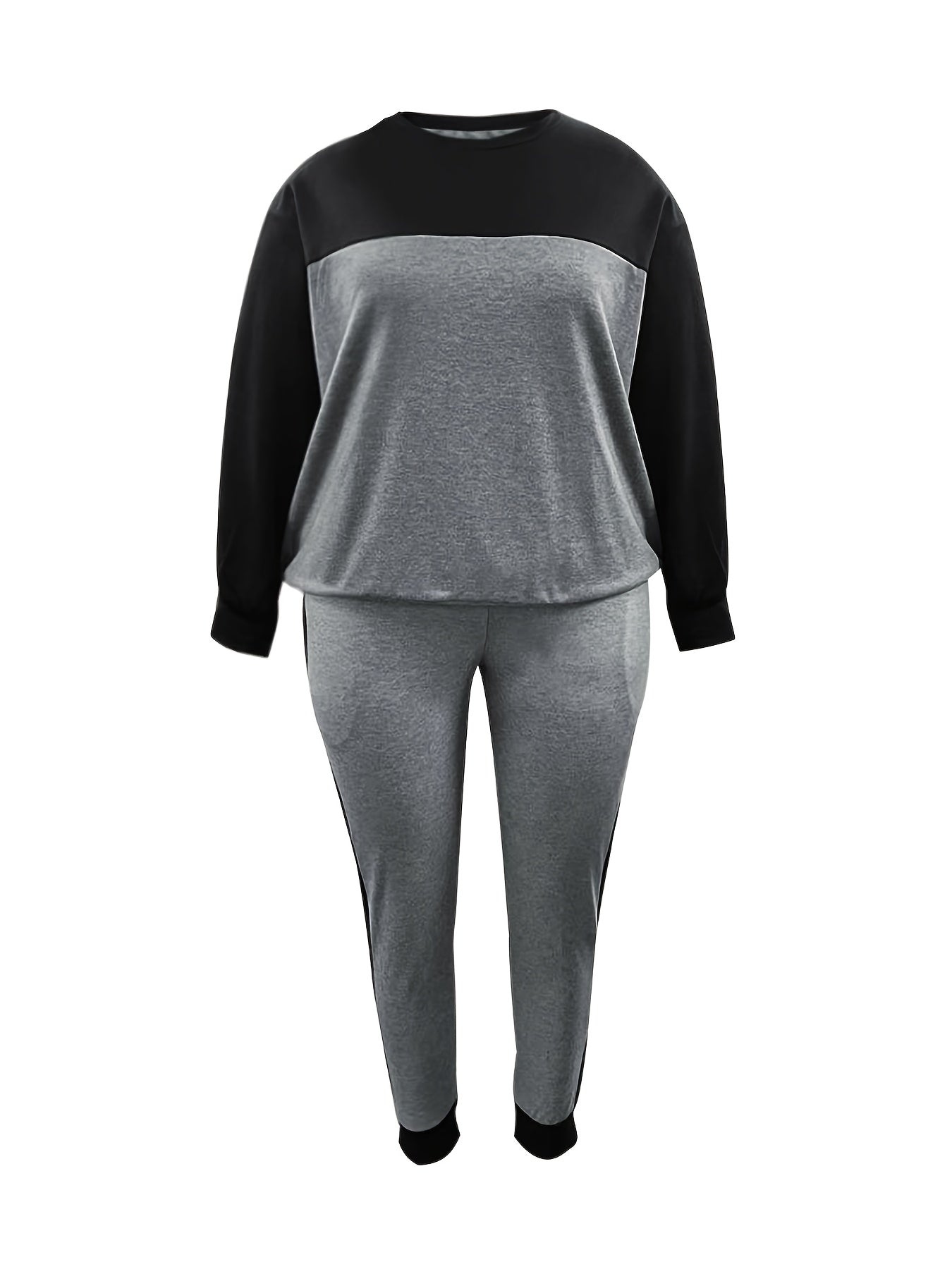 Colorblock Long Sleeve Top & Pants Set