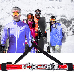 Adjustable Winter Snowboard Strap for Skiing Pole Carry 1pc