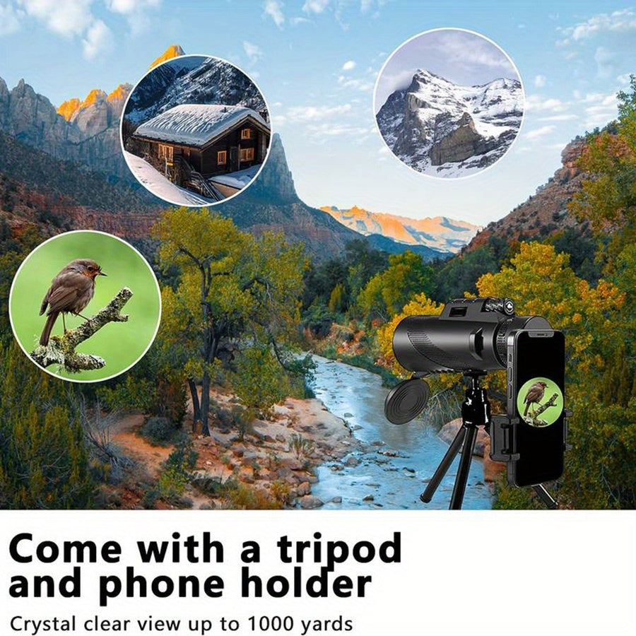 10x42 Pro Telescope for Adults - Outdoor Camping, Bird Watching, Concerts
