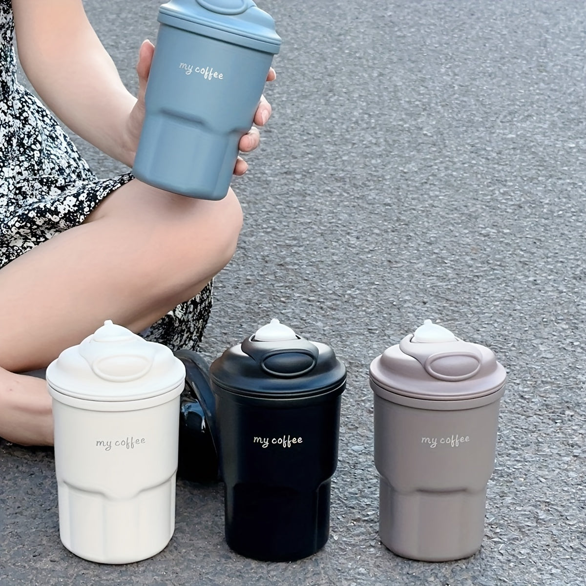 450ml Insulated Stainless Steel Coffee Cup for Outdoor Travel
