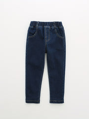 Boys Thickened Denim Pants With Pocket
