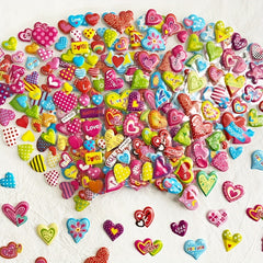 3D Love Heart Shape Stickers for Kids - Pack of 12