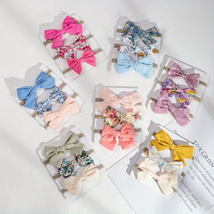 3pcs Cartoon Flower Bow Headband Set for Baby Girls