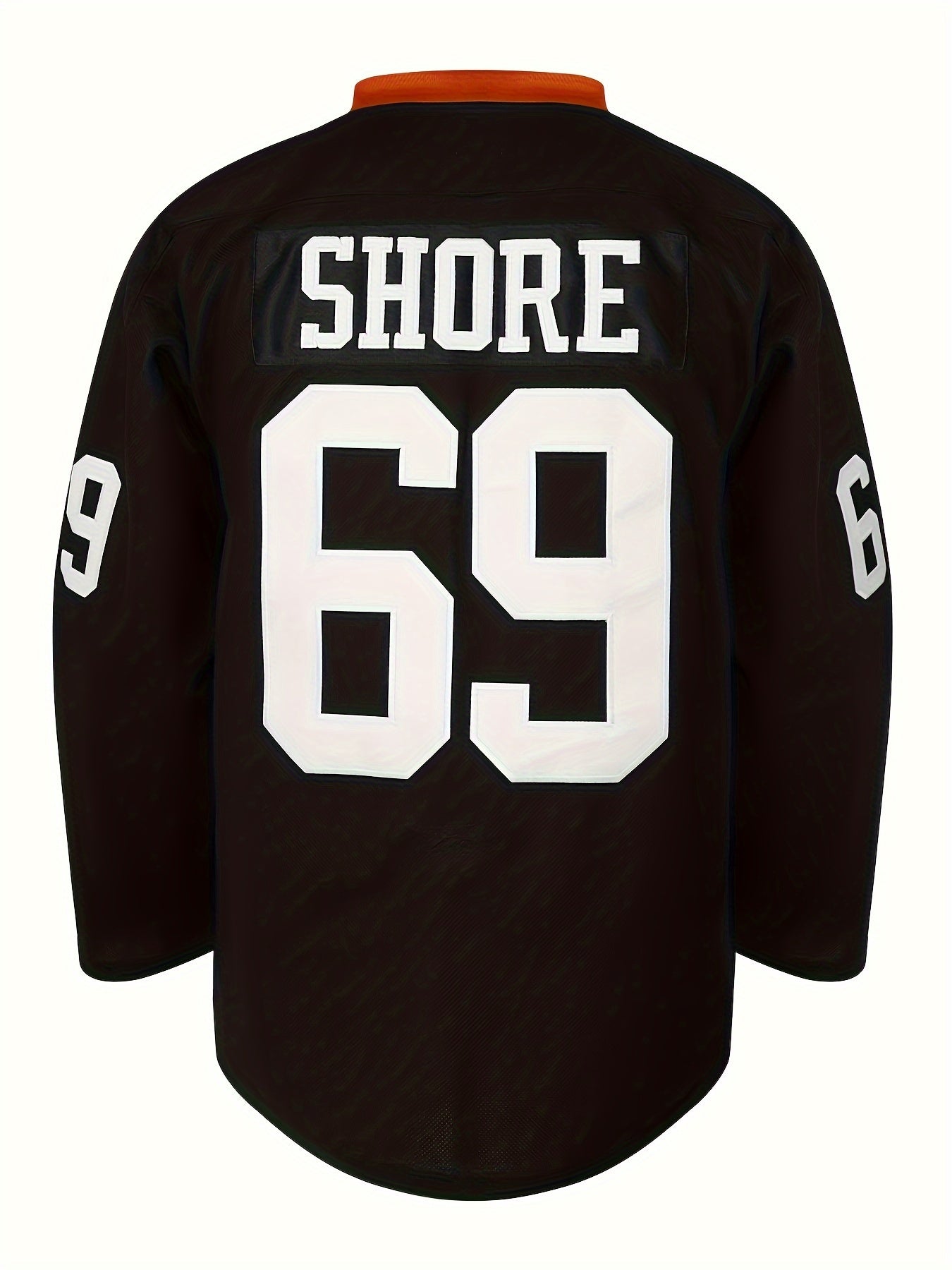 Men's Dog Print Long Sleeve Ice Hockey Jersey 69 Classic Embroidery