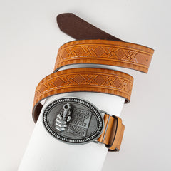 Men's Retro Pistol Pattern Buckle Belt for Party