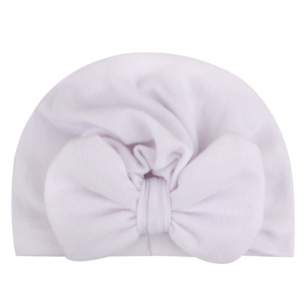 Infant Head Wrap Hat Bow Beanie Caps Turban For Baby Boys And Girls