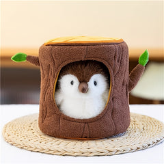 2pcs Elf Series Bird Plush Toys Sparrow & Parrot Avian Dolls