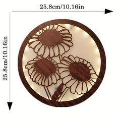 LED Flower Shape Wooden Lamp Home Decoration