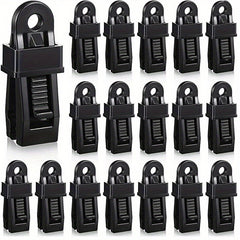 20pcs Crocodile Mouth Multipurpose Camping Clamp Tighten Lock Grip Snap
