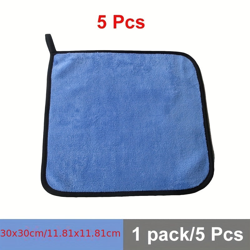 5pcs Microfiber Towels for Car Detailing Cleaning - Car Drying, Car Wash Cloth