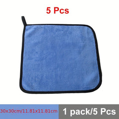 5pcs Microfiber Towels for Car Detailing Cleaning - Car Drying, Car Wash Cloth