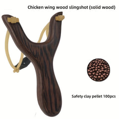 Solid Wood Slingshot for Outdoor Sports Camping Shooting
