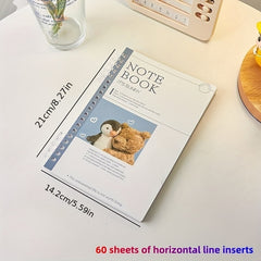 Elegant Loose Leaf Notebook with Crystal Buckle for Your Diary