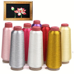 1pc Golden Computer Embroidery Thread Cross Stitch Metal Thread