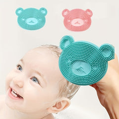 Baby Shampoo Brush Silicone Bath Massager
