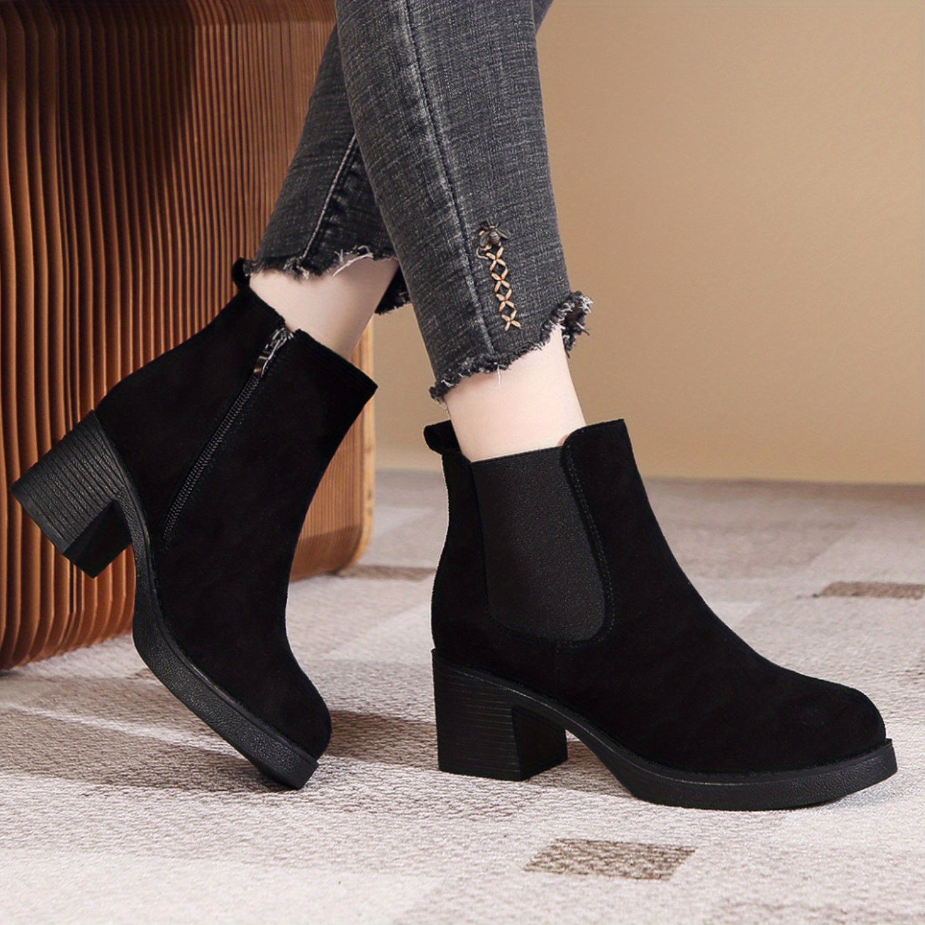 Women's Chunky Heel Ankle Boots & Shoes