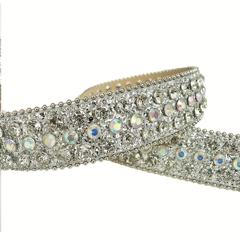 Rhinestones Belt Sparkle Shining Unisex