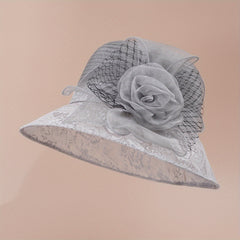 French Style Hat Summer Lace Mesh Bucket Hat Men's And Women's Retro Top Hat