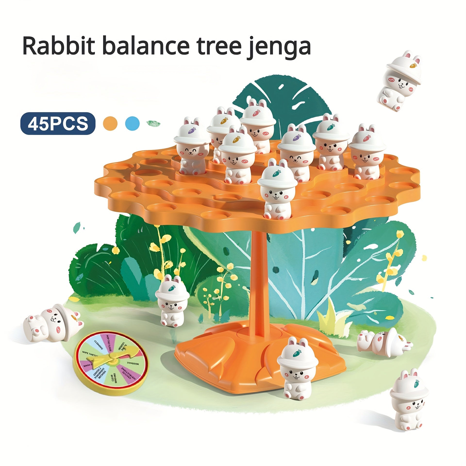 Rabbit Balance Tree Jenga Toys for Parent Child Education