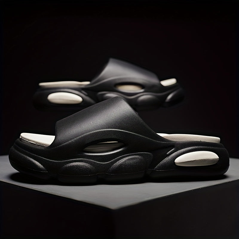Men's Non Slip Platform Slides Soft Sole Cloud Slides for Indoor Outdoor Beach