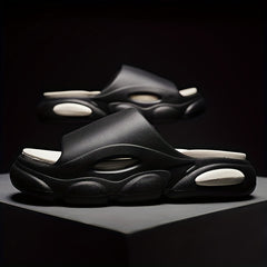 Men's Non Slip Platform Slides Soft Sole Cloud Slides for Indoor Outdoor Beach