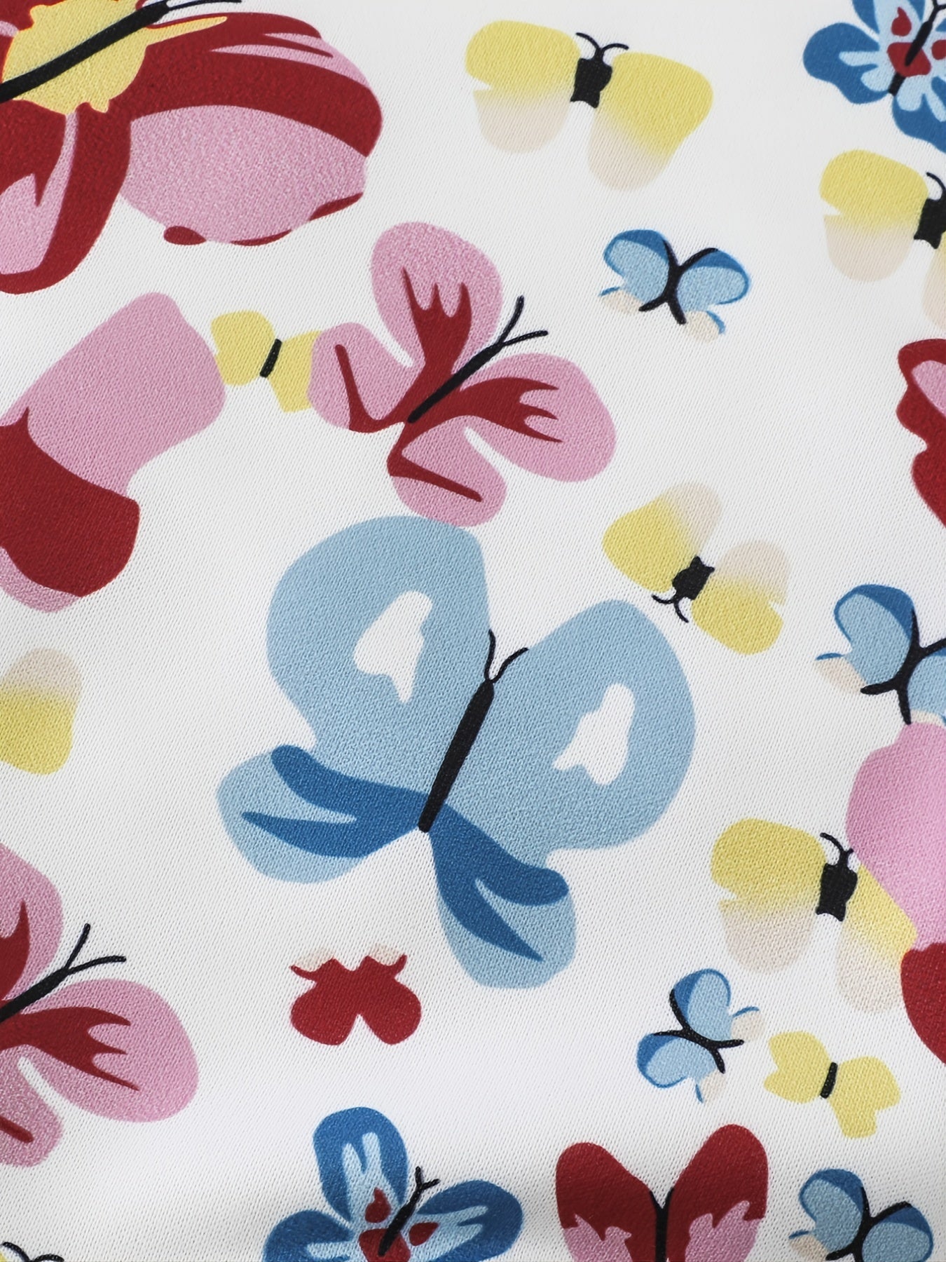 Toddler Girls Floral Butterflies Sweatshirt & Sweat Pants Suit