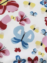 Toddler Girls Floral Butterflies Sweatshirt & Sweat Pants Suit