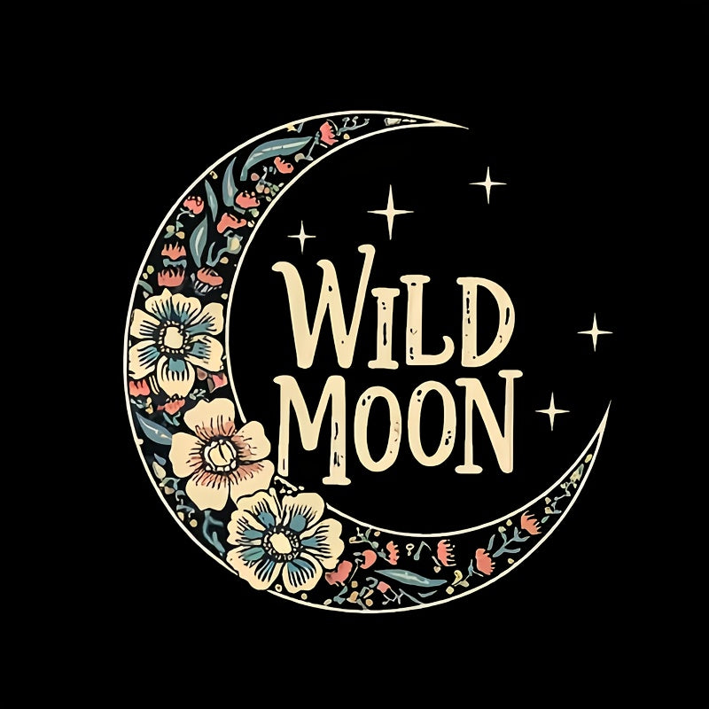 Wild Moon Washable Heat Transfer Sticker for Clothing