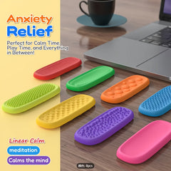 Silicone Sensory Stones Set - Textured Finger Toys for Anxiety Relief
