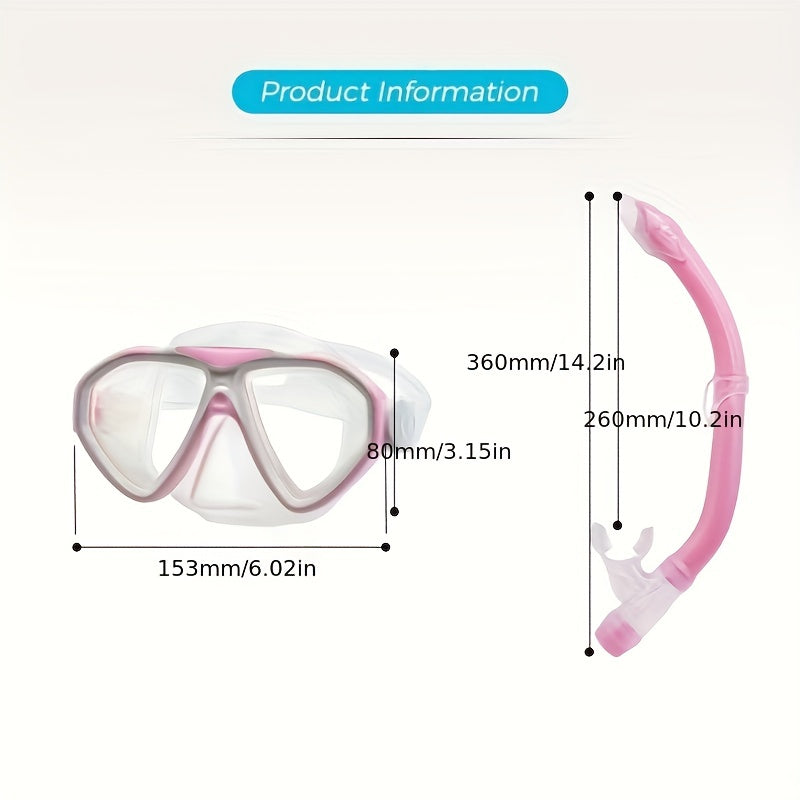 Youth Snorkeling Set Waterproof Anti Fog Scuba