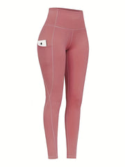 High Waist Yoga Pants Pockets Tummy Control Sports Leggings Women's Activewear