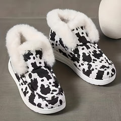 Fur Fleece Lined Snow Shoes Lightweight Non Slip Boat Shoes