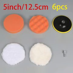 6pcs Car Polishing Set for Grinding and Car Beauty Care Small Tools