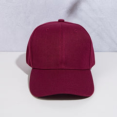 Versatile Baseball Cap Casual Solid Peaked Cap Sun Hat