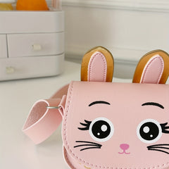Girls Cat Shoulder Crossbody Bag Coin Purse Rabbit Ears Crossbody Bag