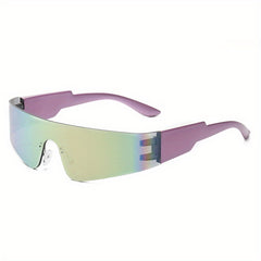Y2K Mirror Lens Sunglasses UV400 Cyberpunk Style