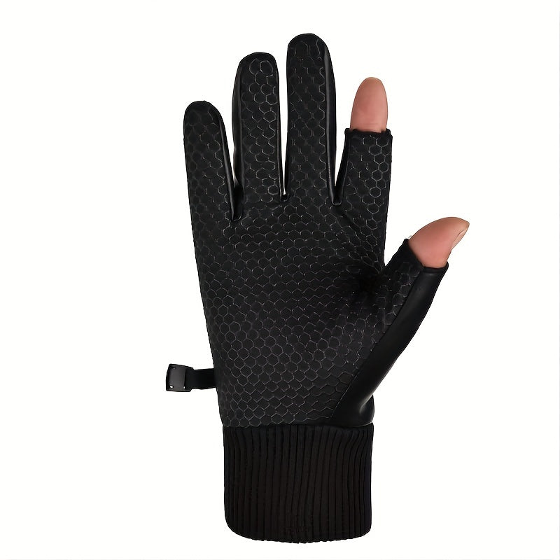Warm Full Finger Gloves Plus Velvet for Outdoor Cycling