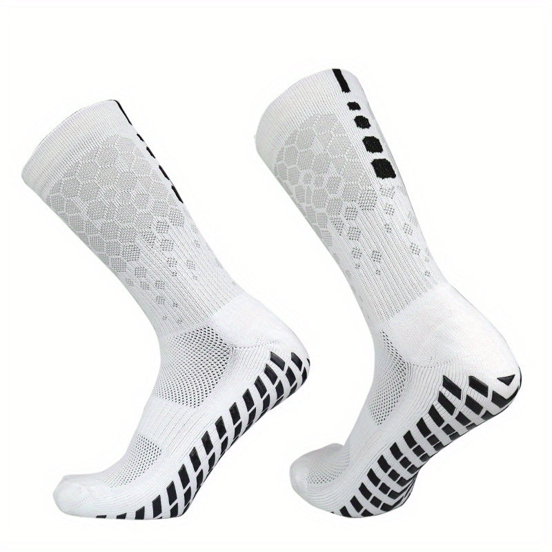 Unisex Breathable Football Socks Silicone Bottom Non-slip Soccer Socks